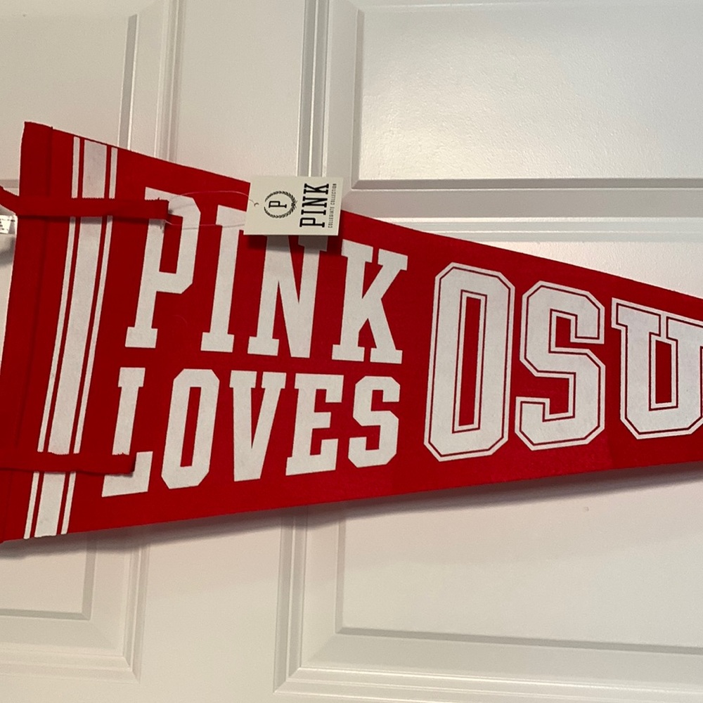NWT VS PINK OSU Ohio State Pennant Flag